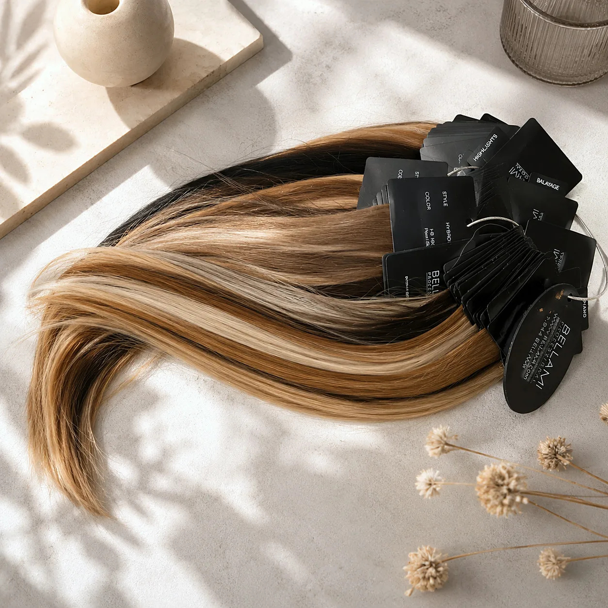 BELLAMI balayage extension swatches