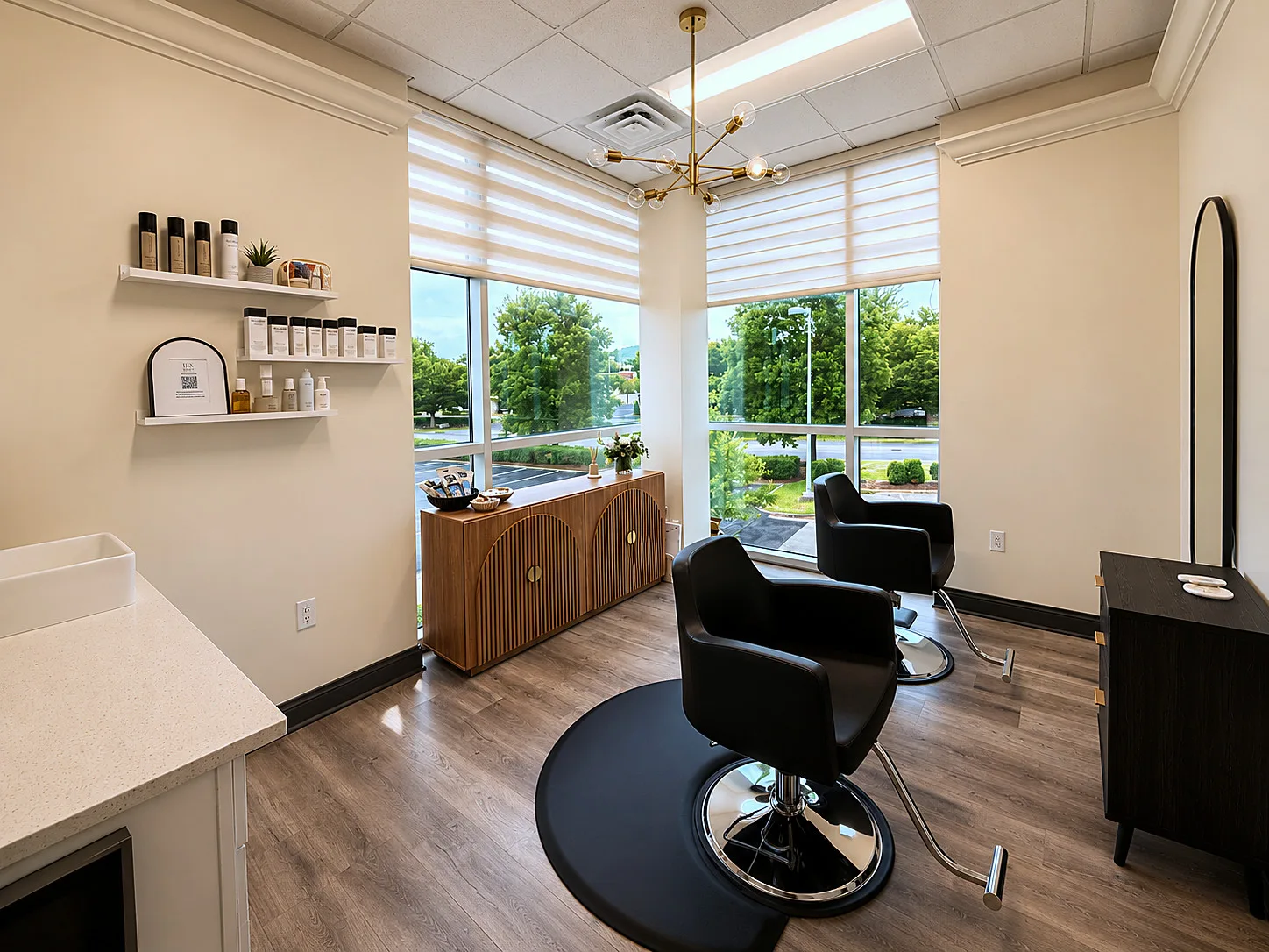 Full suite interior at Edit Hair Salon